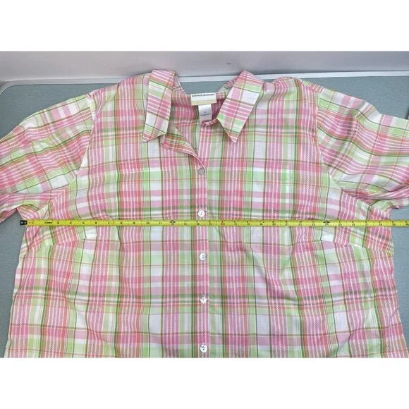ALFRED DUNNER MIAMI BEACH WOMEN'S 3/4 Sleeve Fit Button-Down Shirt 3X - Picture 6 of 16